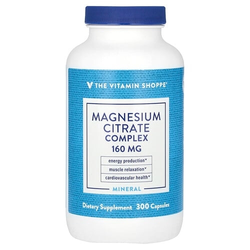 더 비타민 샵 The Vitamin Shoppe, 마그네슘시트레이트 복합체, 160mg, 캡슐 300정 상세 이미지