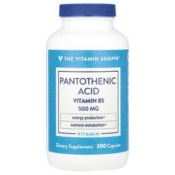 더 비타민 샵 The Vitamin Shoppe, 판토텐산, 비타민B5, 캡슐 300정