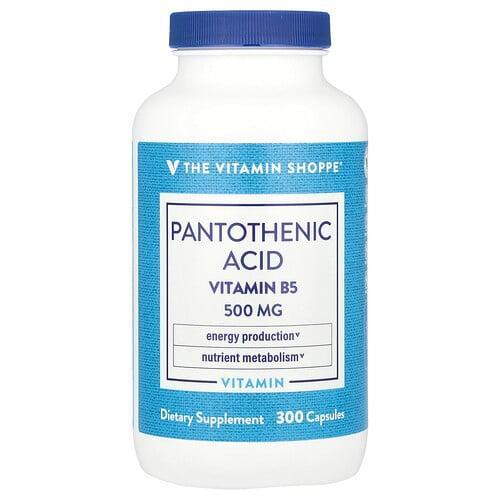 더 비타민 샵 The Vitamin Shoppe, 판토텐산, 비타민B5, 캡슐 300정 상품 이미지