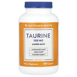 더 비타민 샵 The Vitamin Shoppe, 타우린, 500mg, 캡슐 300정