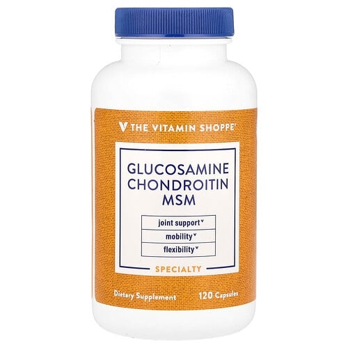 더 비타민 샵 The Vitamin Shoppe, 글루코사민 콘드로이틴 MSM, 캡슐 120정 상세 이미지