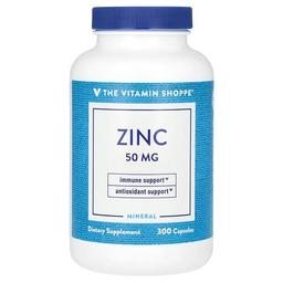 더 비타민 샵 The Vitamin Shoppe, 아연, 50mg, 캡슐 300정