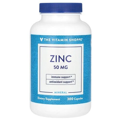 더 비타민 샵 The Vitamin Shoppe, 아연, 50mg, 캡슐 300정 상품 이미지