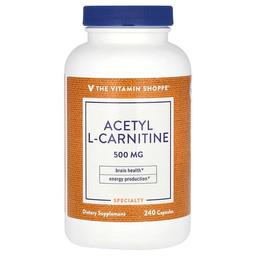 더 비타민 샵 The Vitamin Shoppe, 아세틸 l-카르니틴, 500mg, 캡슐 240정