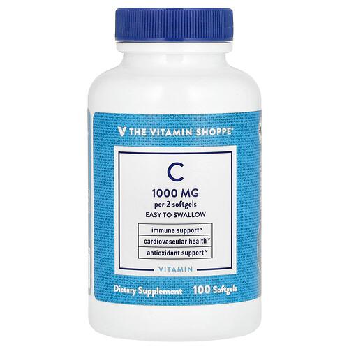 더 비타민 샵 The Vitamin Shoppe, 비타민C, 소프트젤 100정 상품 이미지