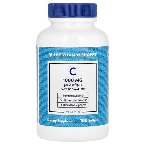 더 비타민 샵 The Vitamin Shoppe, 비타민C, 소프트젤 100정 상세 이미지