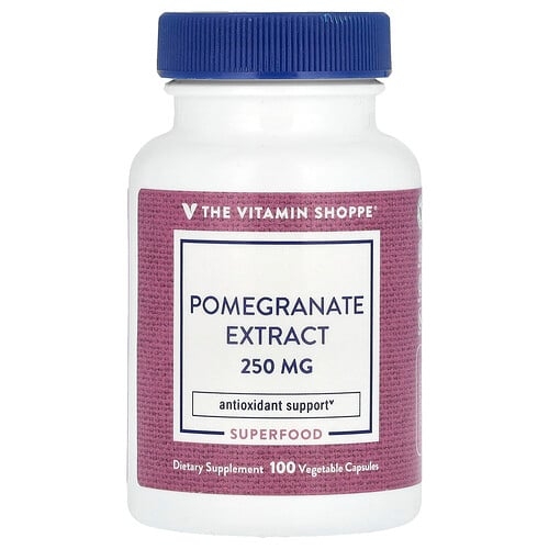 더 비타민 샵 The Vitamin Shoppe, 석류 추출물, 250mg, 베지 캡슐 100정 상세 이미지