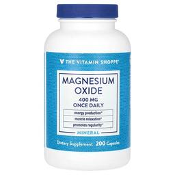 더 비타민 샵 The Vitamin Shoppe, 산화 마그네슘, 400mg, 캡슐 200정