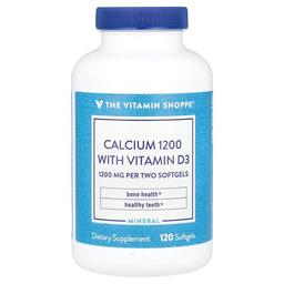 더 비타민 샵 The Vitamin Shoppe, 칼슘 1200(비타민D3 함유), 소프트젤 120정