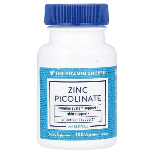 더 비타민 샵 The Vitamin Shoppe, 피콜리네이트 아연, 베지 캡슐 100정(캡슐 1정당 22mg) 상품 이미지