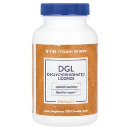 더 비타민 샵 The Vitamin Shoppe, DGL, 글리시리진이 제거된 감초, 츄어블 100정