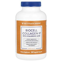 더 비타민 샵 The Vitamin Shoppe, 히알루론산 함유 BioCell 콜라겐 II, 베지 캡슐 180정
