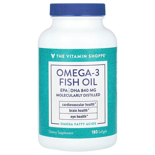 더 비타민 샵 The Vitamin Shoppe, 오메가3 피쉬 오일, 1,200mg, 소프트젤 180정 상세 이미지