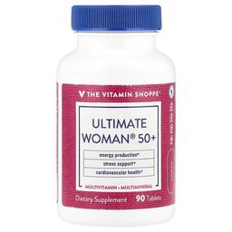 더 비타민 샵 The Vitamin Shoppe, Ultimate Woman® 50+, 종합비타민 및 종합 미네랄, 90정