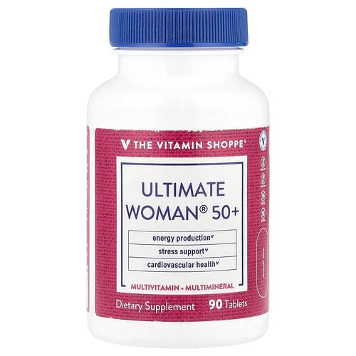 더 비타민 샵 The Vitamin Shoppe, Ultimate Woman® 50+, 종합비타민 및 종합 미네랄, 90정 상세 이미지