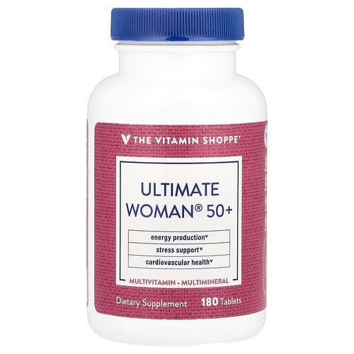 더 비타민 샵 The Vitamin Shoppe, Ultimate Woman® 50+, 종합비타민 및 종합 미네랄, 180정 상세 이미지
