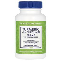 더 비타민 샵 The Vitamin Shoppe, 강황, 커큐민 함유, 500mg, 베지 캡슐 60정