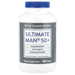 더 비타민 샵 The Vitamin Shoppe, Ultimate Man® 50+, 종합비타민 및 종합 미네랄, 180정
