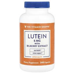 더 비타민 샵 The Vitamin Shoppe, 빌베리 추출물 함유 루테인, 캡슐 240정