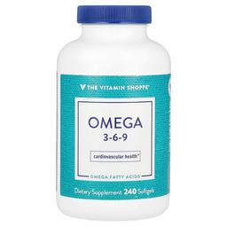 더 비타민 샵 The Vitamin Shoppe, 오메가3-6-9, 소프트젤 240정