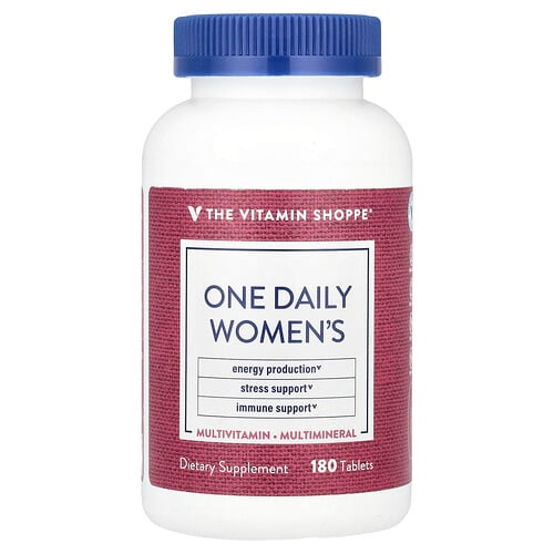 더 비타민 샵 The Vitamin Shoppe, 하루 1정 여성용, 종합비타민 및 종합미네랄, 180정 상세 이미지