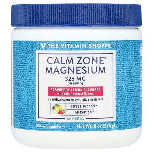 더 비타민 샵 The Vitamin Shoppe, Calm 존®, 마그네슘, 라즈베리 레몬, 225g(8oz) 상품 이미지
