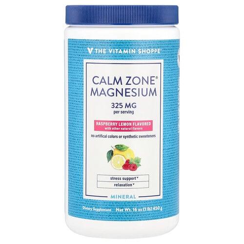 더 비타민 샵 The Vitamin Shoppe, Calm 존®, 마그네슘, 라즈베리 레몬, 450g(16oz) 상품 이미지
