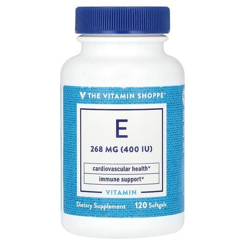 더 비타민 샵 The Vitamin Shoppe, 비타민E, 268mg(400IU), 소프트젤 120정 상품 이미지