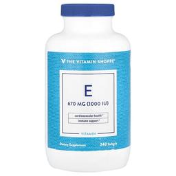 더 비타민 샵 The Vitamin Shoppe, 비타민E, 670mg(1,000IU), 소프트젤 240정