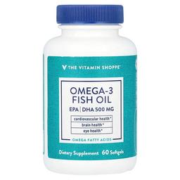 더 비타민 샵 The Vitamin Shoppe, 오메가-3 피쉬 오일, 1,000mg, 소프트젤 60정