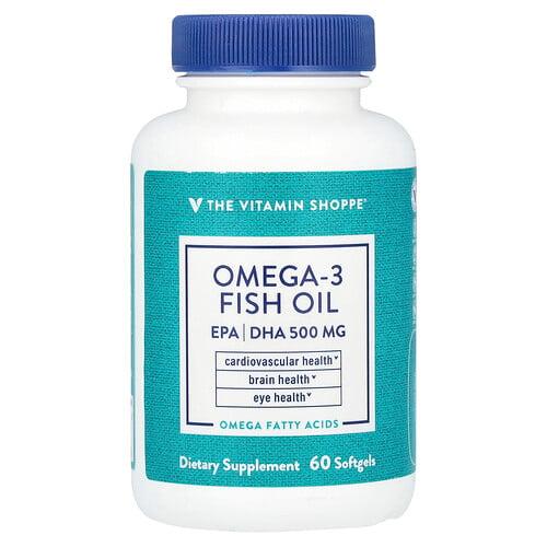 더 비타민 샵 The Vitamin Shoppe, 오메가-3 피쉬 오일, 1,000mg, 소프트젤 60정 상품 이미지