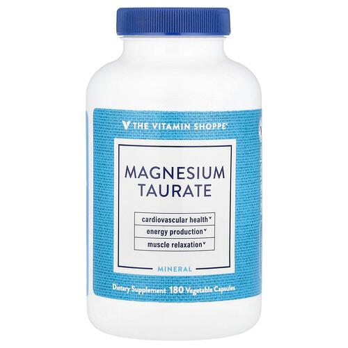더 비타민 샵 The Vitamin Shoppe, 마그네슘타우레이트, 베지 캡슐 180정(캡슐 1정당 62.5mg) 상품 이미지