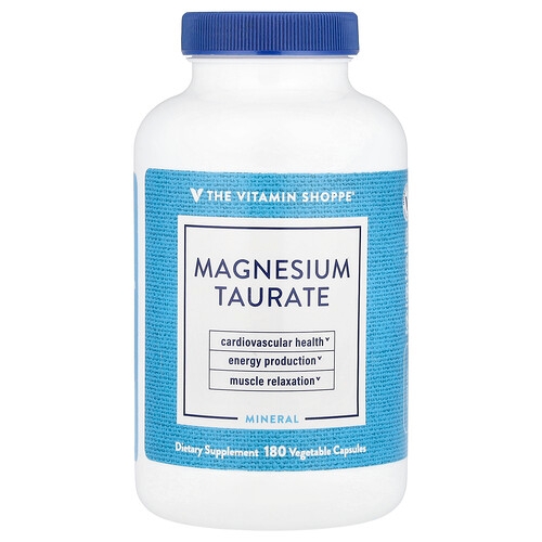 더 비타민 샵 The Vitamin Shoppe, 마그네슘타우레이트, 베지 캡슐 180정(캡슐 1정당 62.5mg) 상세 이미지