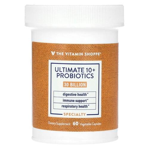 더 비타민 샵 The Vitamin Shoppe, Ultimate 10+ 프로바이오틱, 300억CFU, 베지 캡슐 60정 상품 이미지