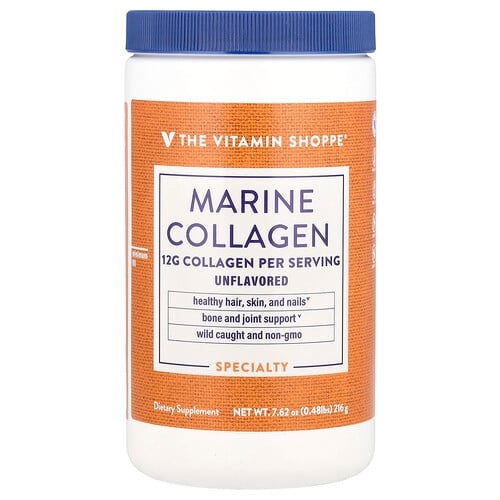 더 비타민 샵 The Vitamin Shoppe, 해양 콜라겐, 무맛, 216g(7.62oz) 상세 이미지