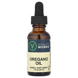 바이탈리티 워크 Vitality Works, 오레가노 오일, 30ml(1fl oz)