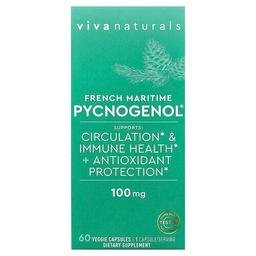 Viva Naturals, French Maritime Pycnogenol®, 100mg, 베지 캡슐 60정
