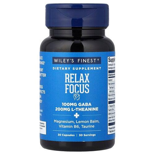 윌리스 파이니스트 Wiley's Finest, Relax Focus, 캡슐 30정 상품 이미지
