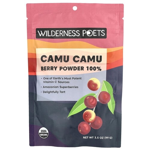 윌더니스 포잇츠 Wilderness Poets, 유기농 카무카무 베리 분말, 99g(3.5oz) 상세 이미지