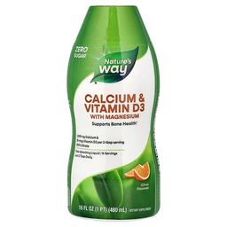 네이쳐스 웨이 Nature's Way, 칼슘 및 비타민D3 마그네슘 함유, 감귤류 맛, 480ml(16fl oz)