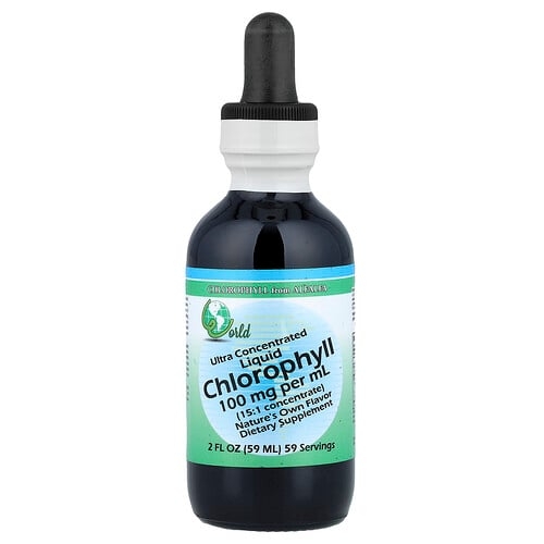 월드 올가닉스 World Organic, 고농축 액상 엽록소, 59ml(2fl oz) 상세 이미지