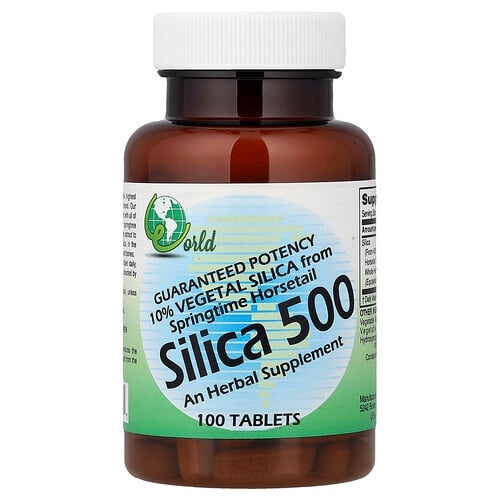 월드 올가닉스 World Organic, 실리카 500, 100정(1정당 50mg) 상세 이미지