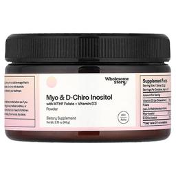 홀섬 스토리 Wholesome Story, 마이오 & d-카이로 이노시톨, MTHF 엽산 + 비타민D3 분말 함유, 66g(2.33oz)