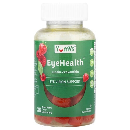 얌-V YumVs, Eye Health™ 구미젤리, 믹스 베리, 구미젤리 36개 상세 이미지