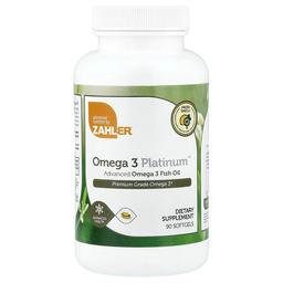 자일러 Zahler, Omega 3 Platinum™, 어드밴스드 오메가3 피쉬 오일, 소프트젤 90정