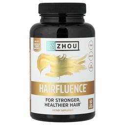 Zhou Nutrition, 헤어플루언스, 프리미엄 모발 성장 포뮬라, 60 야채 캡슐
