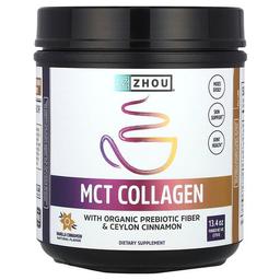 Zhou Nutrition, MCT 콜라겐, 바닐라 계피, 379g(13.4oz)