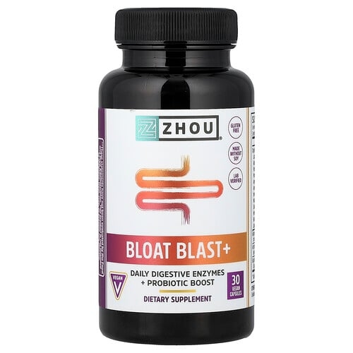 Zhou Nutrition, Bloat Blast+, 베지 캡슐 30정 상세 이미지