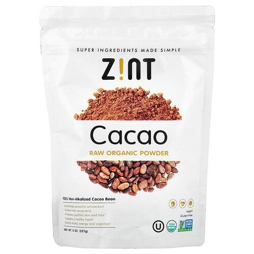 진트 Zint, 무가공 유기농 분말, 카카오, 227g(8oz) 상품 이미지