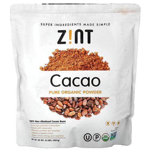진트 Zint, 무가공 유기농 분말, 카카오, 907g 상품 이미지